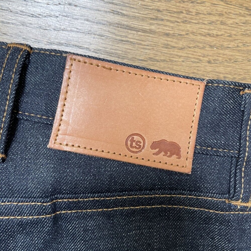 TAYLOR STITCH The Democratic Natural Indigo Selvage Denim Jeans Sz 31x34 $248 - Picture 9 of 13